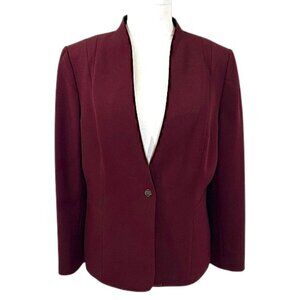 Tahari Blazer Elegant Burgundy Size 18